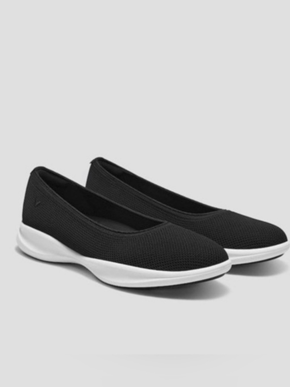NEW VIVAIA Black White Walker Pro Hybrid Ballet Flats Sneakers in Izabel Sz. 10